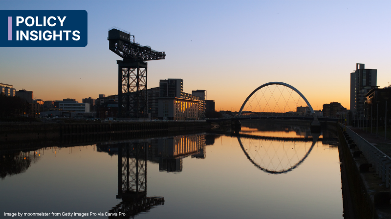 A photo of the Glasgow skyline