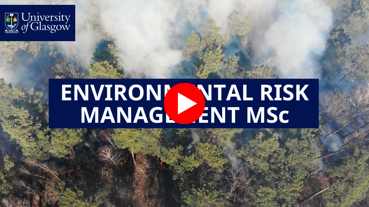 Thumbnail that reads 'Environmental Risk Management MSc'