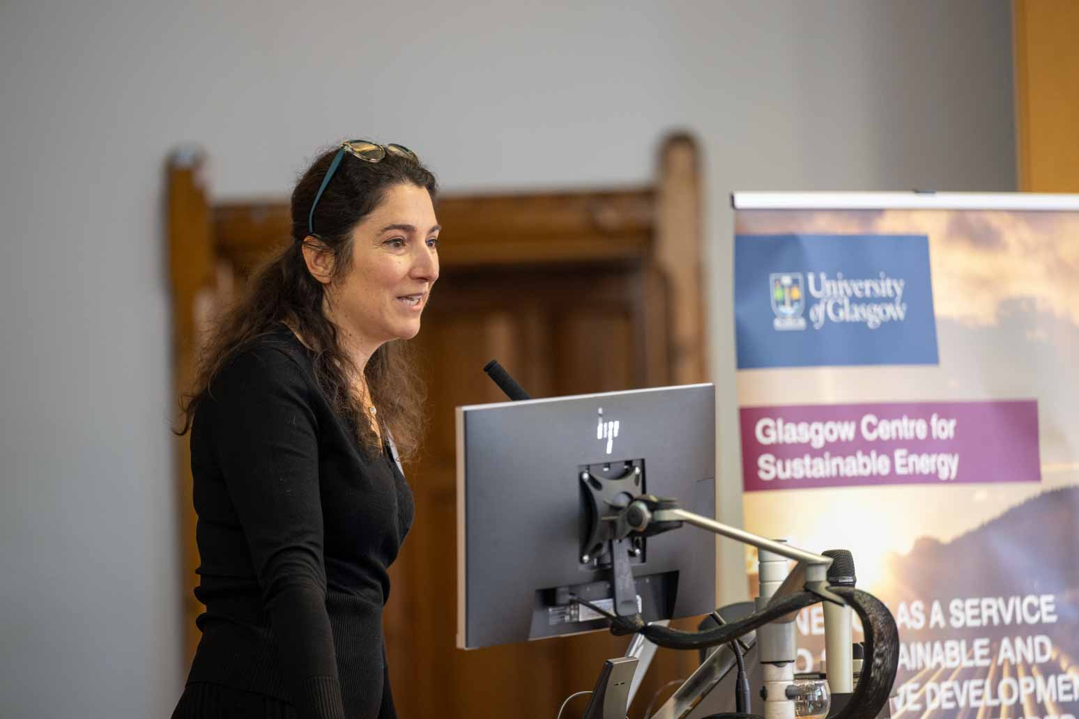 A photograph of Professor Gioia Falcone at the Feel the Heat II event