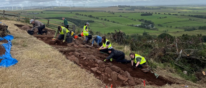 Archaeological fieldwork at Burnswork Hillfort