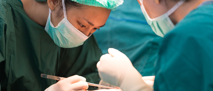 Image of surgeons in operating theatre