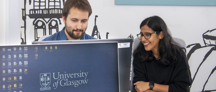Two computing science researchers
