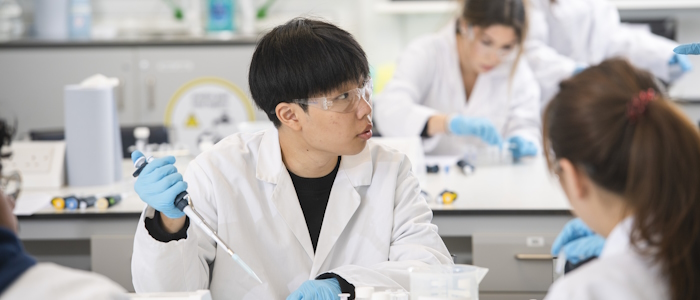 Students in a lab