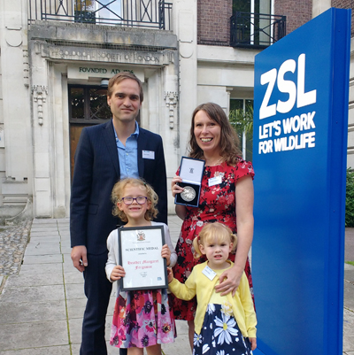 Heather Ferguson ZSL Scientific Medal family