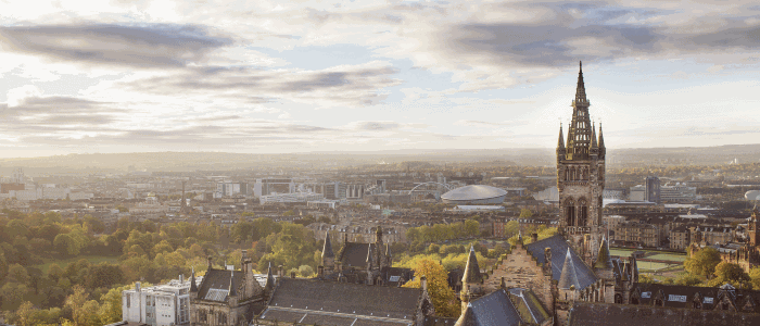 aerial view of campus