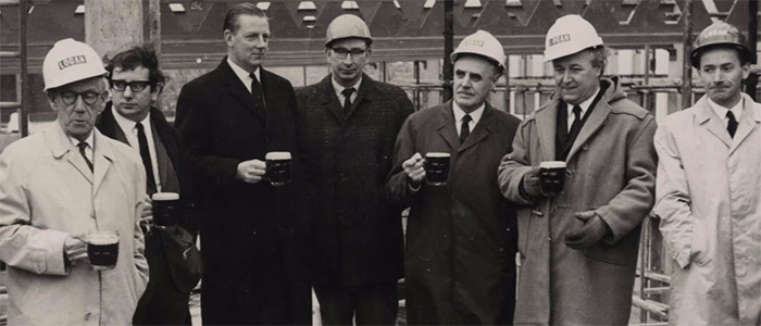 Topping out ceremony for Maths and Stats Building