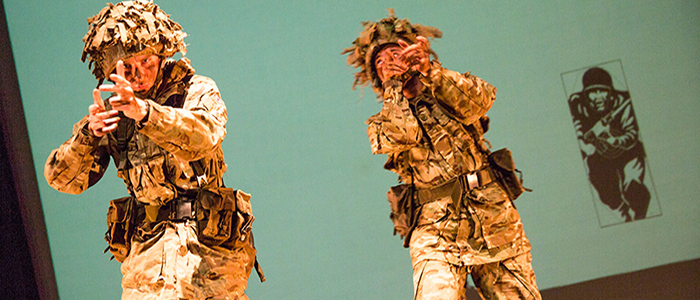 student actors on stage