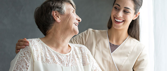 Image of nurse with patient