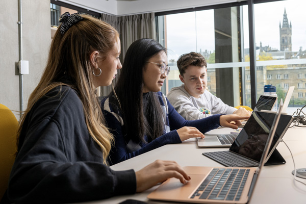 Students in the James McCune Smith Learning Hub