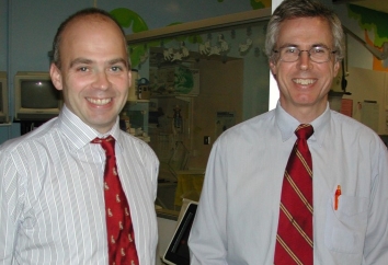 Murtagh and Lilley in cath lab