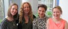photograph of some of the HelpMeDoIt team (Juliana Pugmire, Sharon Simpson, Olga Utkina-Macaskill, Lynsay Matthews) 768x672px