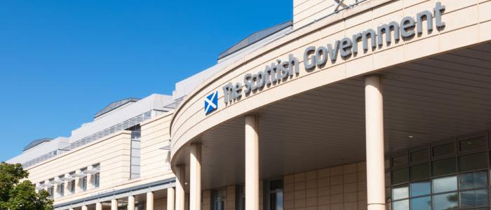 The Scottish Government building on Victoria Quay in Leith, Edinburgh. The building was officially opened in 1996.768x512px