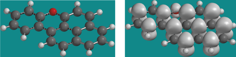 Structure and spin density distribution in stable naphthoxanthenyl radical