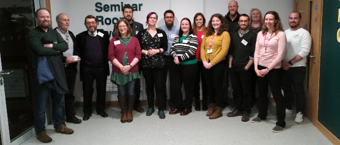 Past and present research students in Viking archaeology, 2018