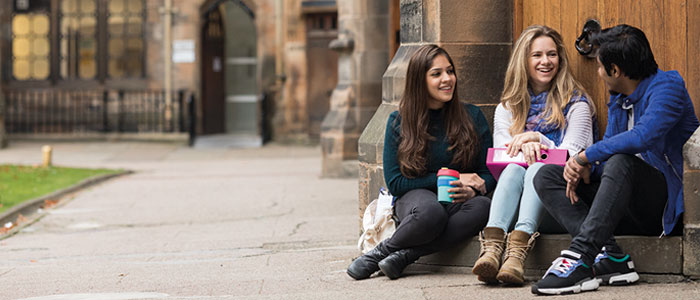 Image of students on campus