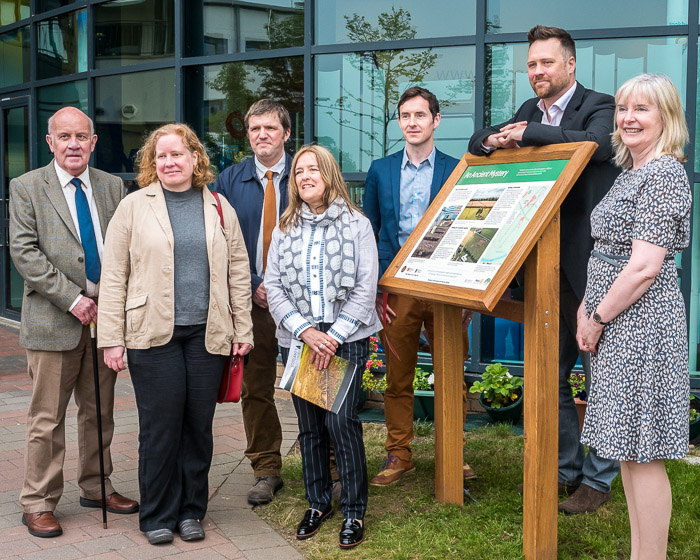 Project team for the Crieff archaeology trail; photo credit George Logan