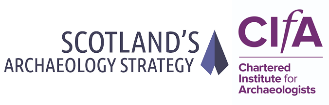 Combined logos of Scotland's Archaeology Strategy and CIFA