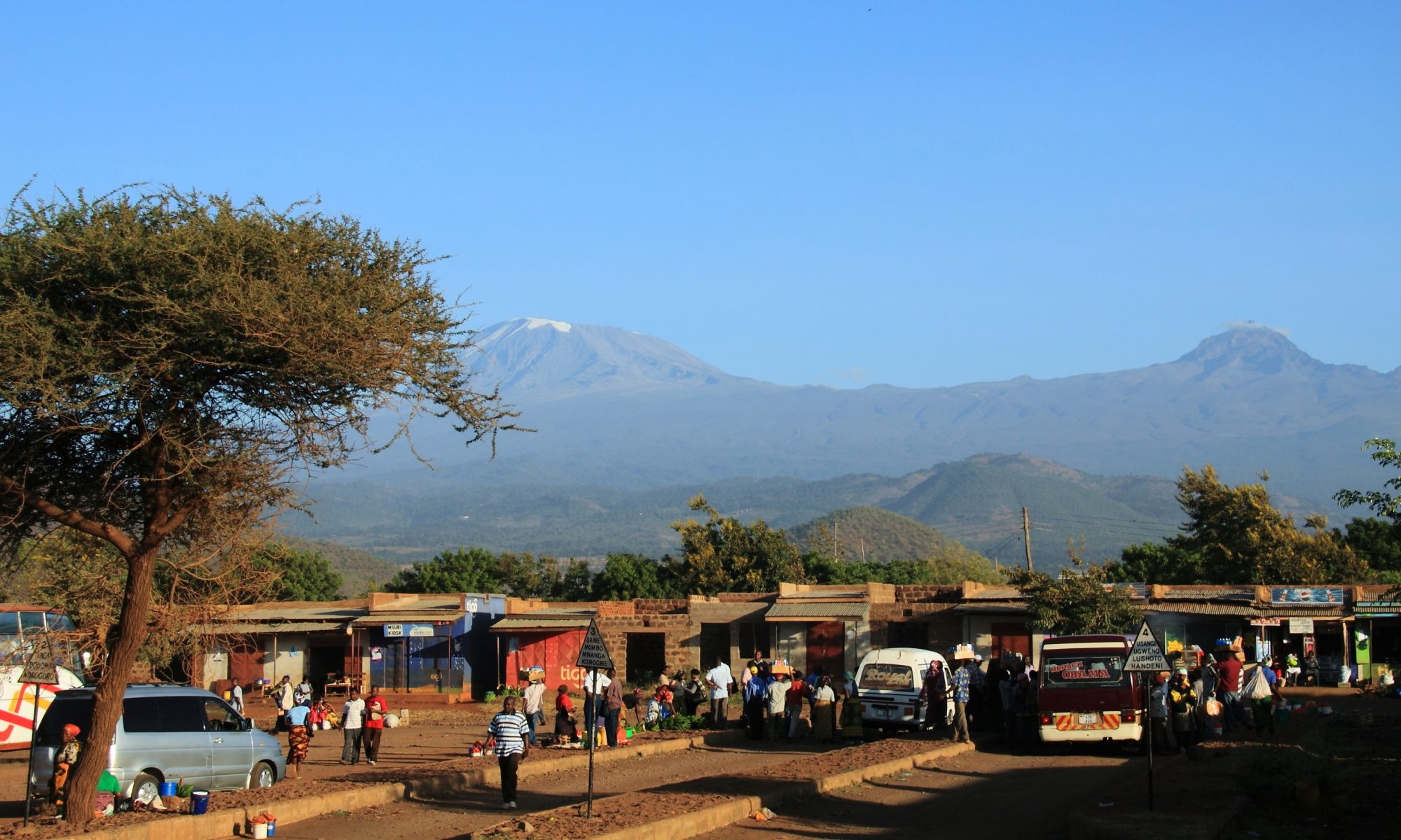 Landscape shot with Kilimanjaro in background