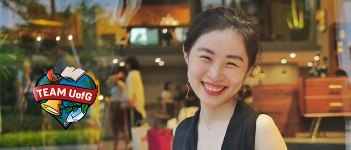 Unibuddy Lin smiling to camera