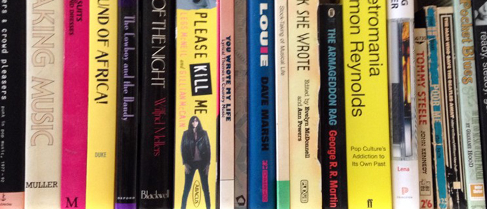 A collection of books from the Simon Frith Archive
