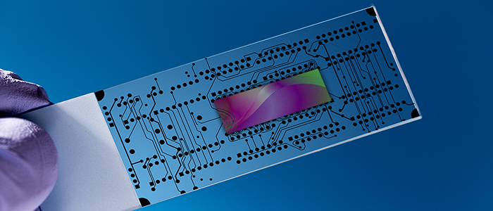 close up of small electronic medical device