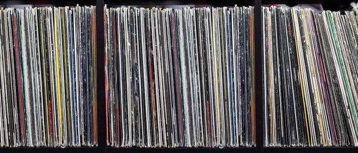Collection of vinyl records