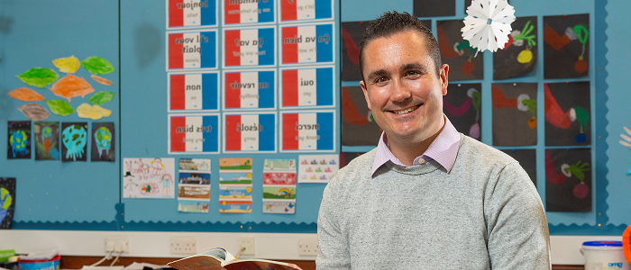 Student teacher on placement