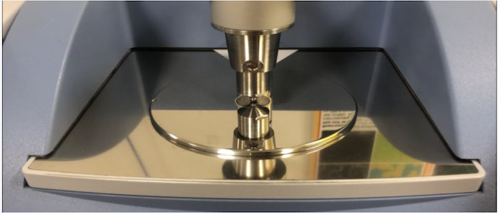 Close up image of a microscope