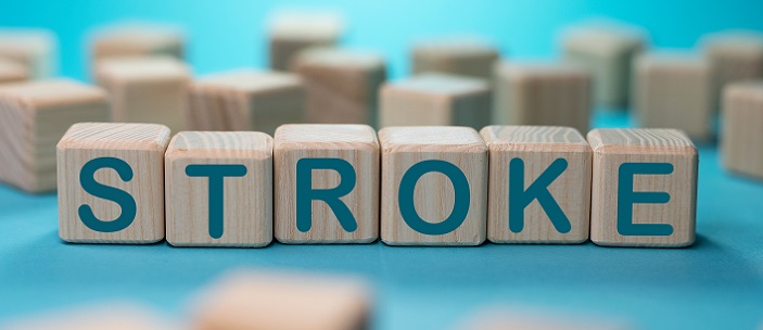 Artistic photo that shows word Stroke