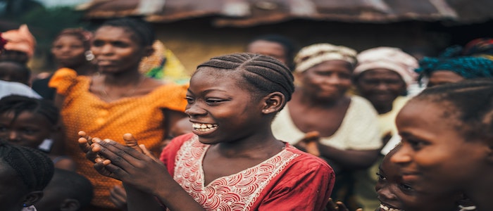 Group of women smiling