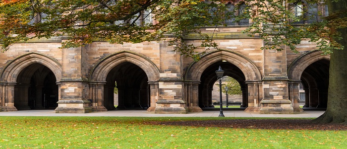The outside of the Cloisters in the Main Building 