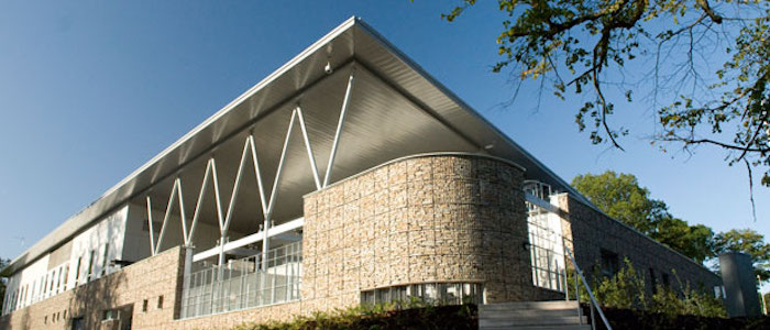 Image of the outside of the Veterinary Medicine Building