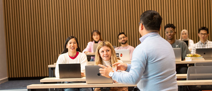 Students being taught in the James McCune Smith Learning Hub