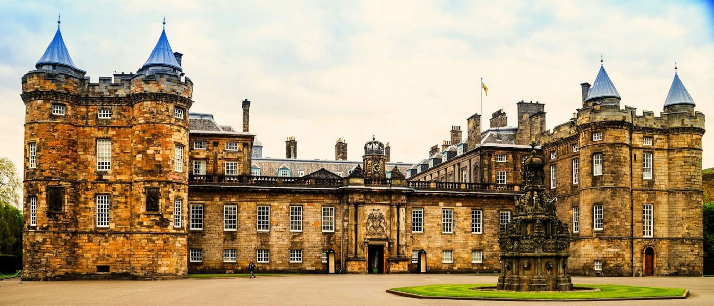 Holyrood Palace exterior wide