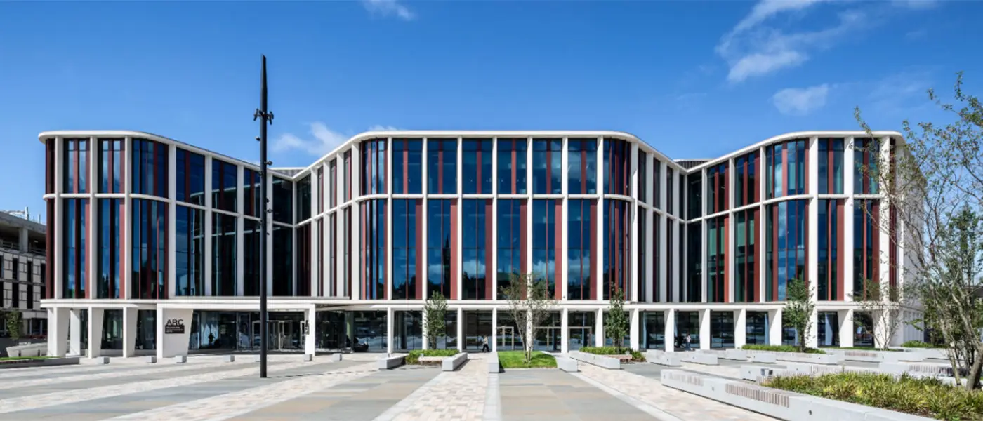 Photo of the ARC building take on a sunny day in August 2022