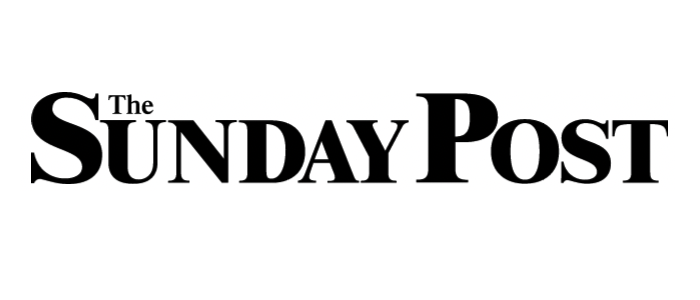 Sunday post logo saying 
