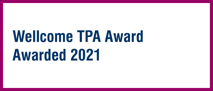 Wellcome TPA Award Awarded in 2021