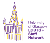 University tower in Intersex flag colours