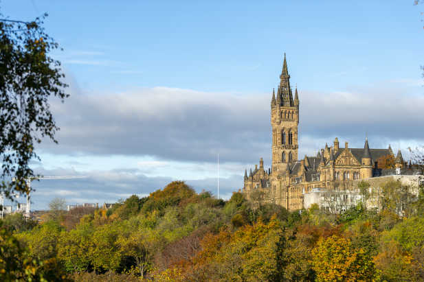 Photo of Gilbert Scott Building from park