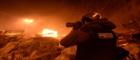 Journalist photographing scenes of war