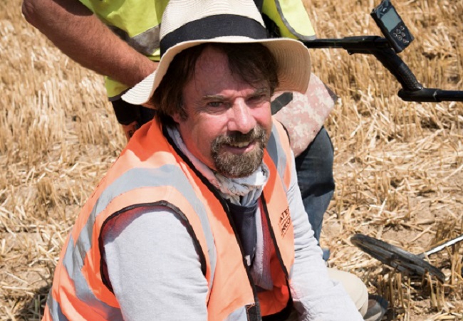 An image of Professor Tony Pollard at the site of the Battle of Waterloo. Credit Chris Van Houts
