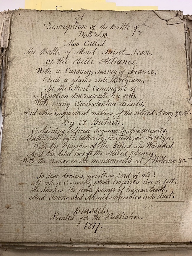 An image of the title page from the Thomas Ker Collection. University of Glasgow Special Collections