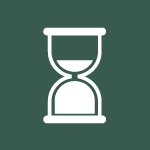 Icon of an hour glass