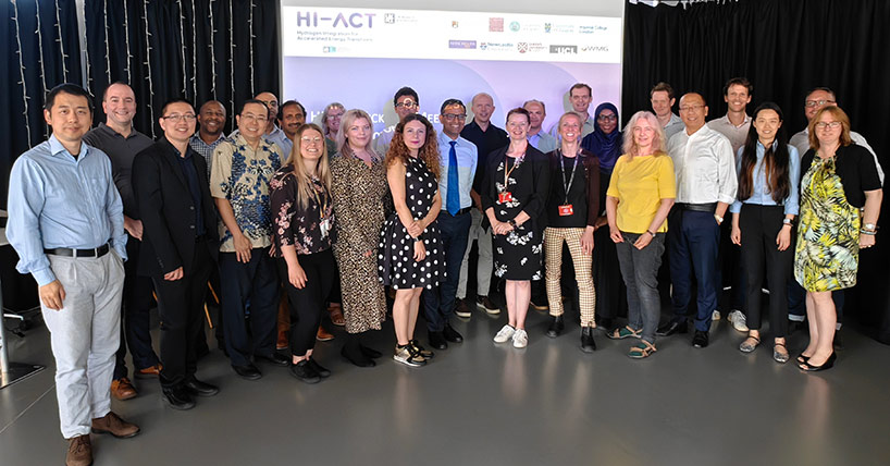 A picture of the collaborators on the HI-ACT research hub team