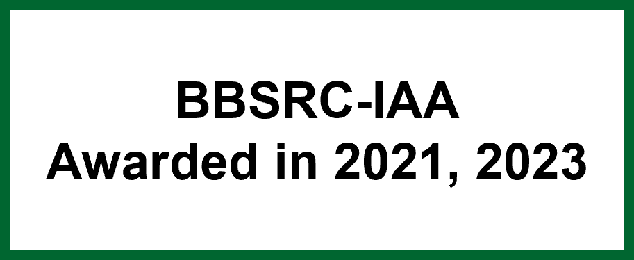 BBSRC IAA awarded in 2021 and 2023