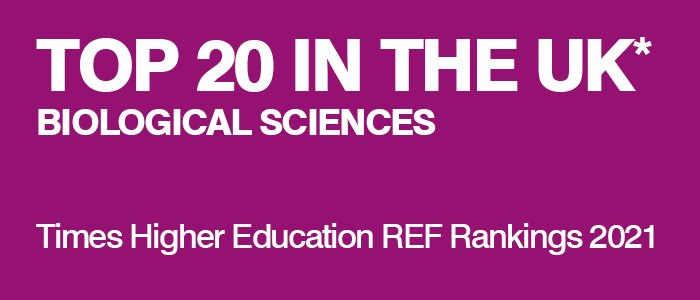 Top 20 in the UK for Biological Sciences
